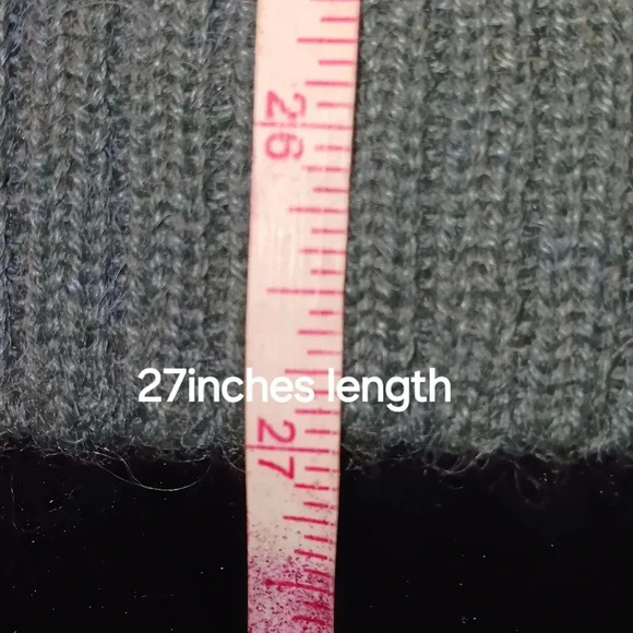 Men's 100% Peruvian Alpaca Round Neck Sweater Dark Grey Herringbone Stitch SZ M - Picture 10 of 12